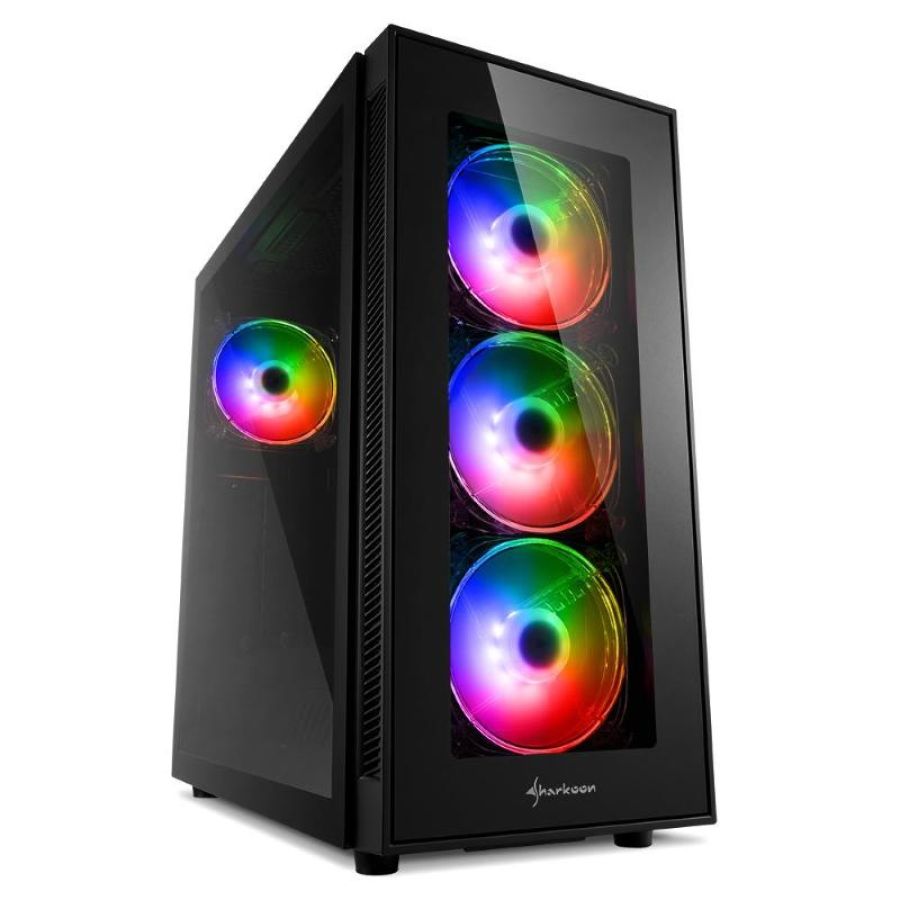 Sharkoon case tg5 pro rgb, atx, 2xusb 3.0, 2xusb 2.0, 7 slots,