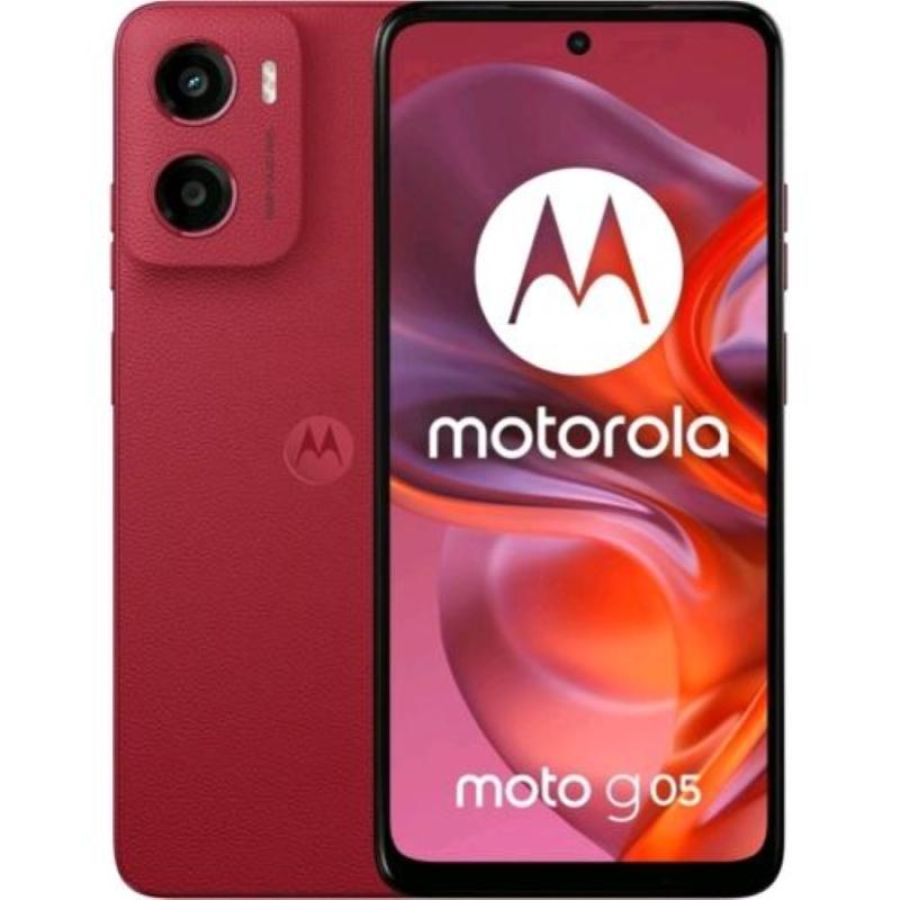 Motorola moto g05 dual sim 6.67 octa core 128gb ram 4gb 4g lte europa plum red