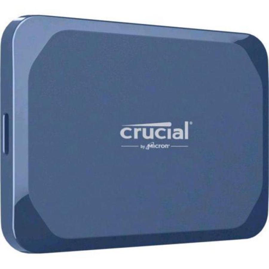 Crucial x10 ssd 2tb esterno portatile crittografato usb-c 3.2 gen 2x2 - 256 bit aes blu