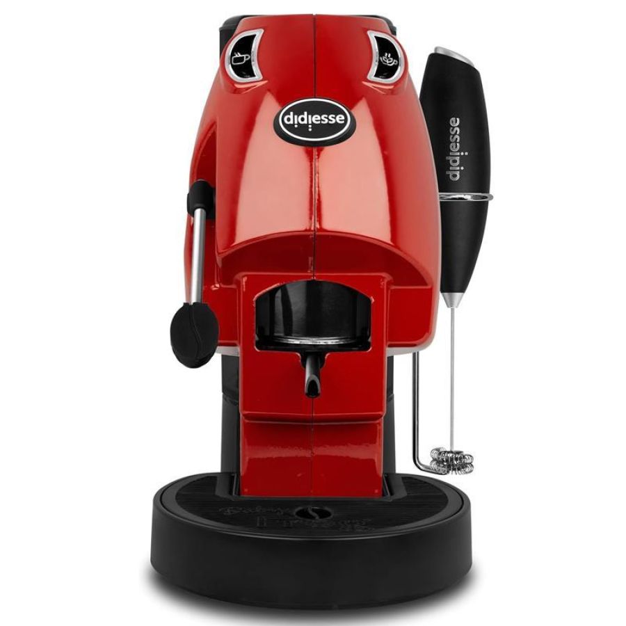 Didiesse baby frog coffee and tea (rosso pieno) - macchina da caffe`` con frullino e doppio portacialda - 450w