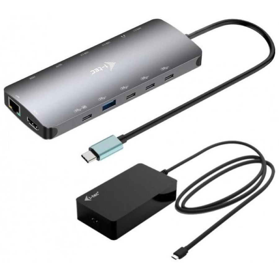 I-tec docking station usb-c nano 3x lcd 2x hdmi 1x usb-c video, pd 140w