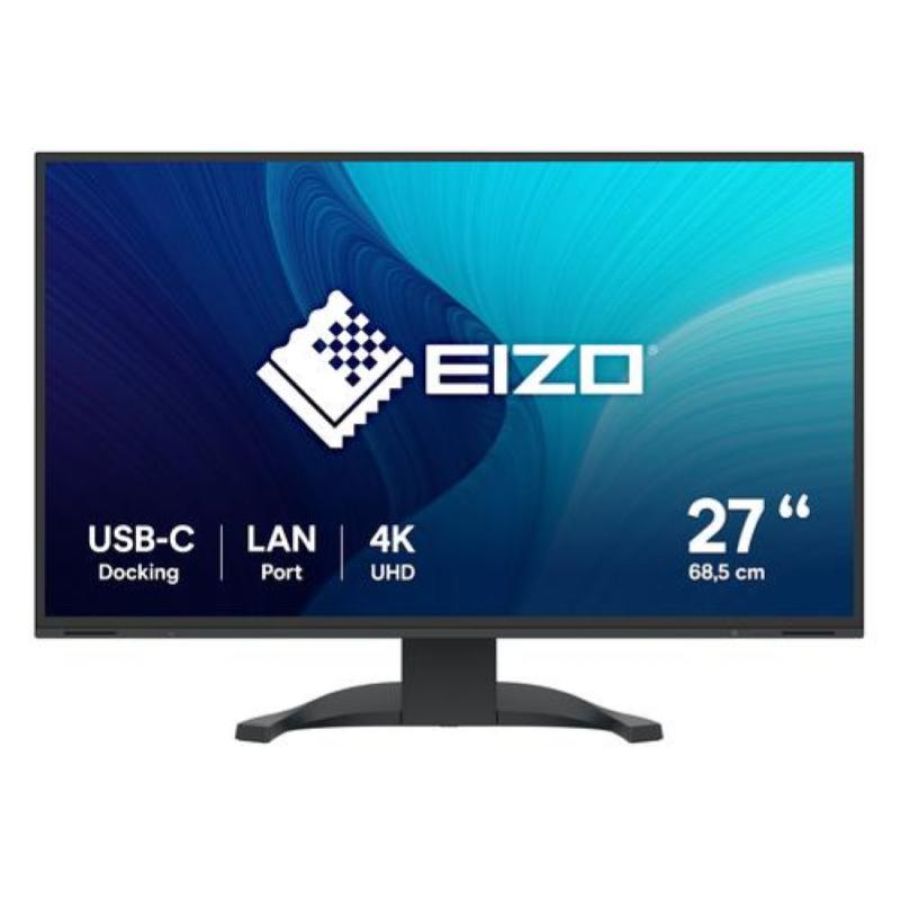 Eizo monitor 27 led ips 16:9 4k uhd, 5ms 350 cdm, pivot, usb-c, dp/hdmi, multimediale, flexscan ev2740x-bk