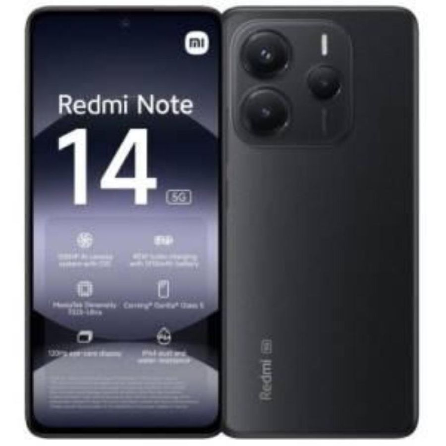 Xiaomi redmi note 14 8+256gb 6.67 5g midnight black eu