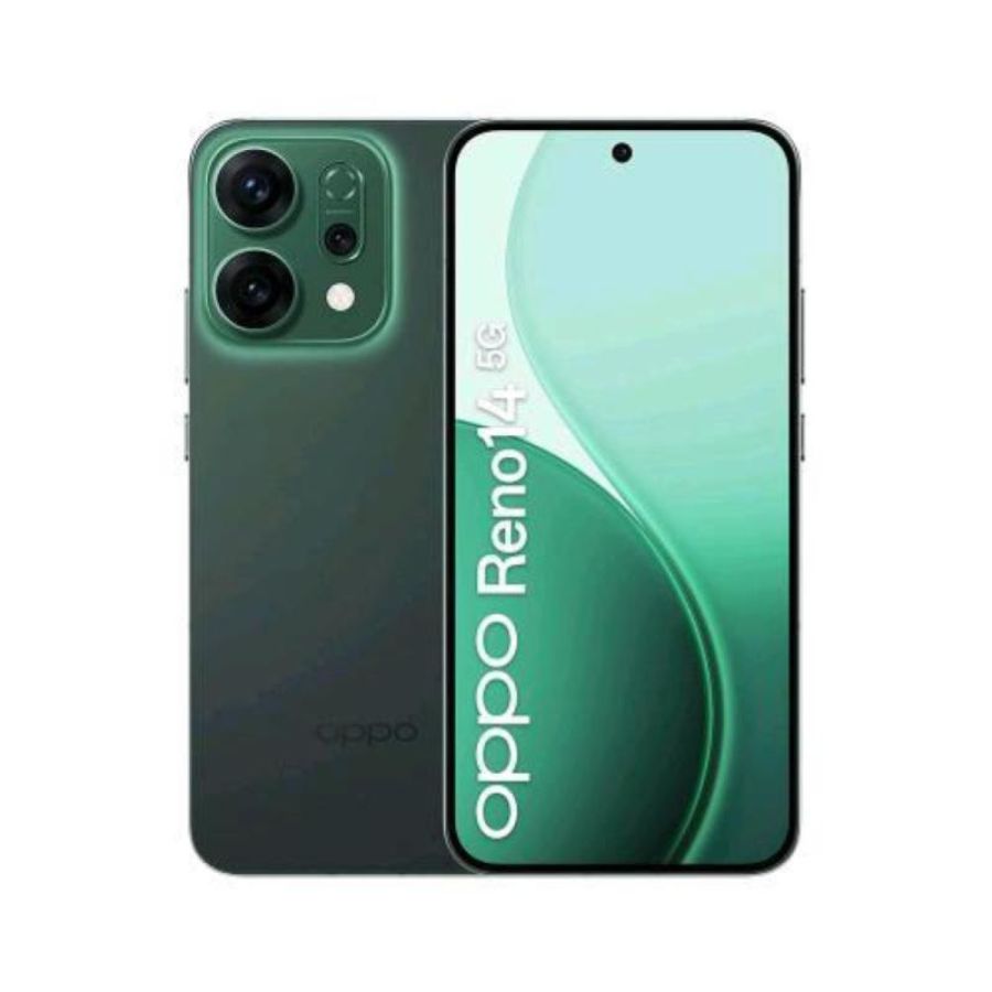 Oppo reno 14 5g dual sim 6.59 octa core 512gb ram 12gb 5g vodafone italia luminous green