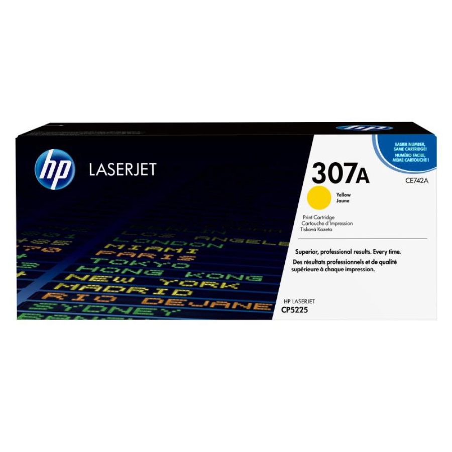 Hp cartuccia toner originale giallo laserjet 307a
