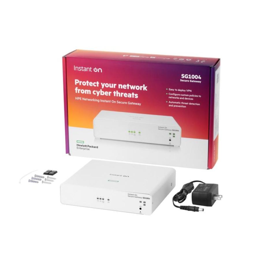 Hpe networking instant on secure gateway 4-port gigabit sg1004