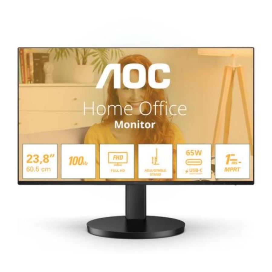 Aoc monitor 27 led ips qhd 16:9 1ms 350 cdm 100hz, reg altezza, usb-c dock, hdmi, multimediale