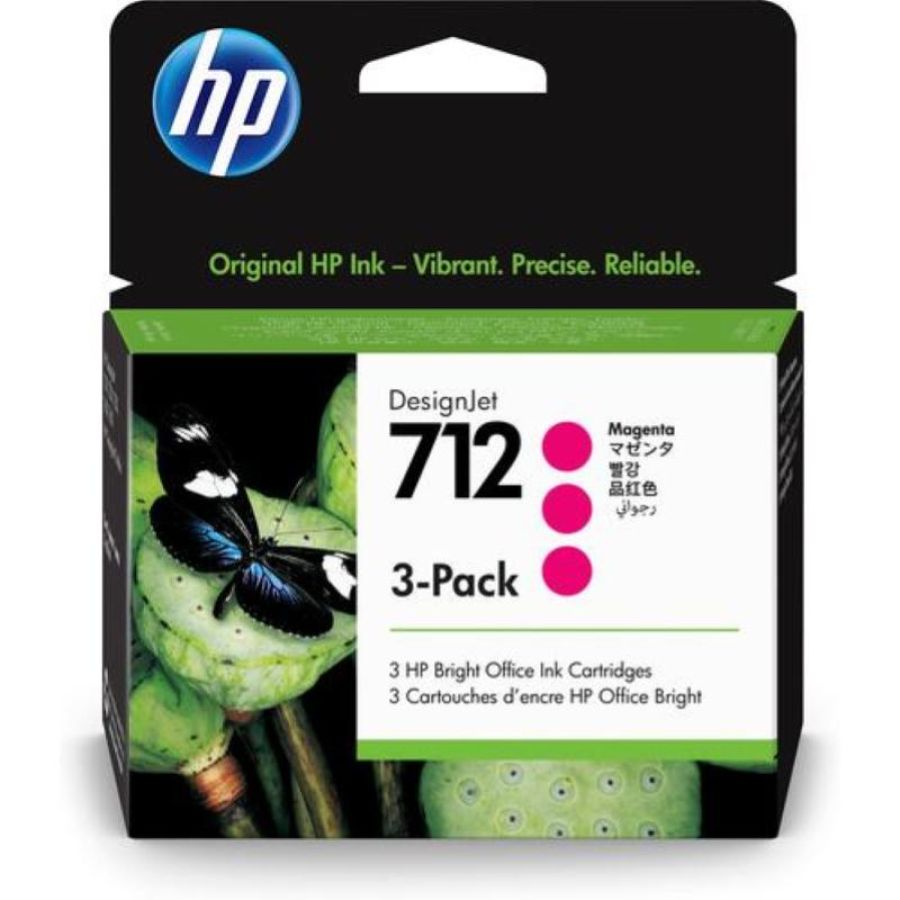 Hp cart ink magenta 712, 3 pack
