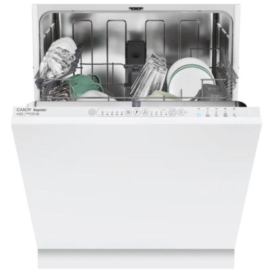 Candy ci 3e9e0w - lavastoviglie a scomparsa totale 13 coperti, classe e, programmi rapidi, partenza ritardata, (82x60x55 cm), bianco