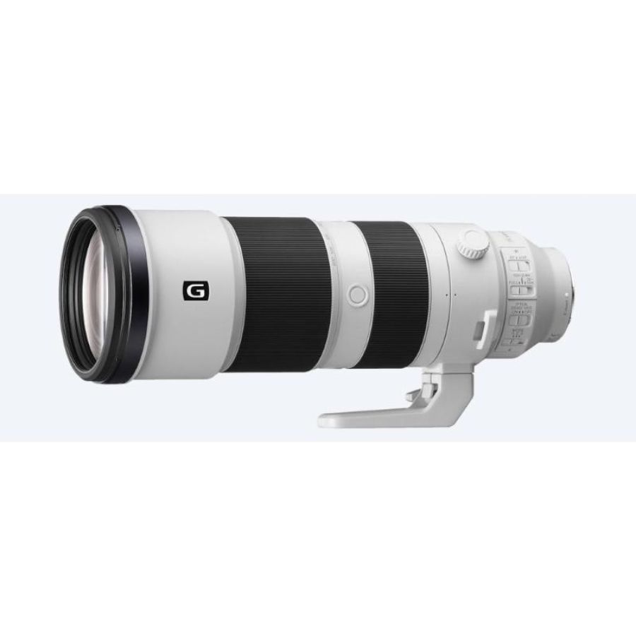 Sony fe 200-600 mm f5.6-6.3 g oss milc teleobiettivo zoom bianco