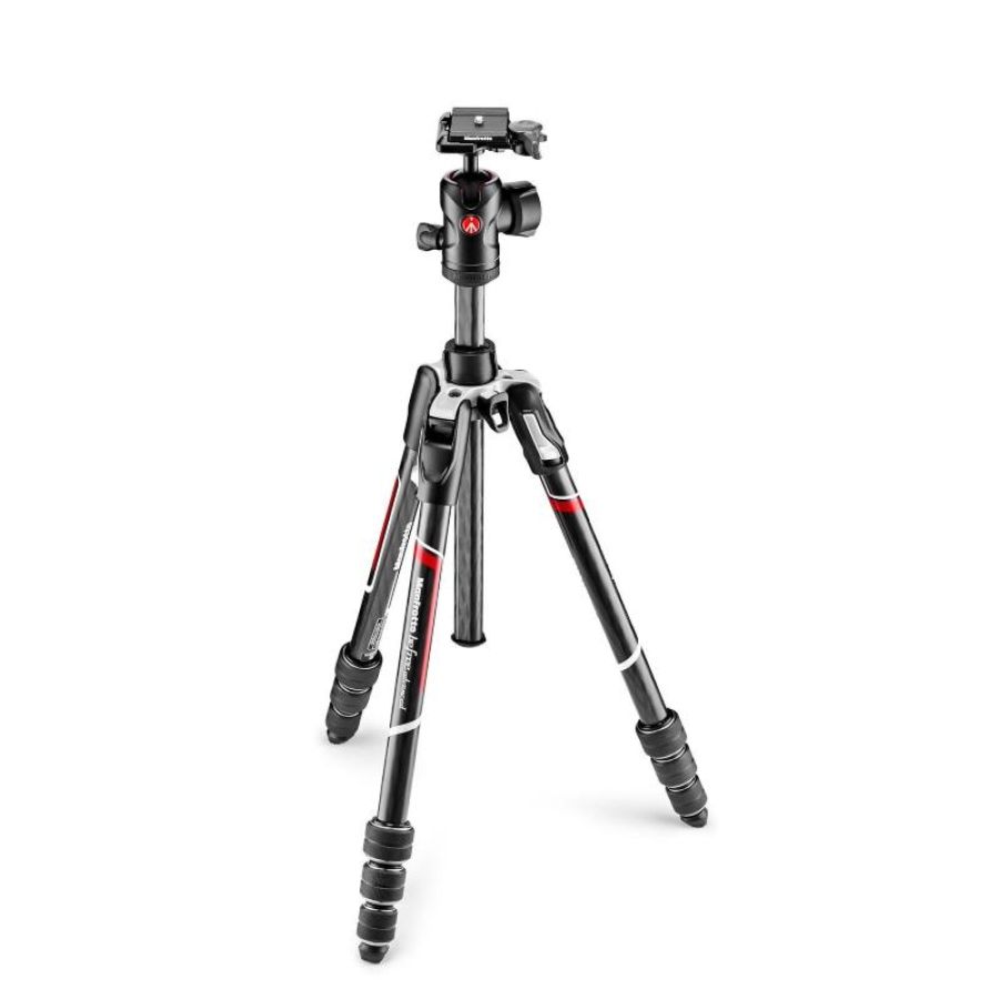Manfrotto mkbfrtc4-bh treppiede videocamera portatile 3 gamba/gambe nero, argento