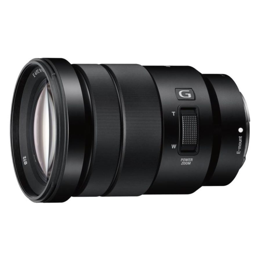 Sony selp-18105g obiettivo con powerzoom 18-105 mm f4, serie g, stabilizzatore ottico, mirrorless aps-c, attacco e, selp18105g