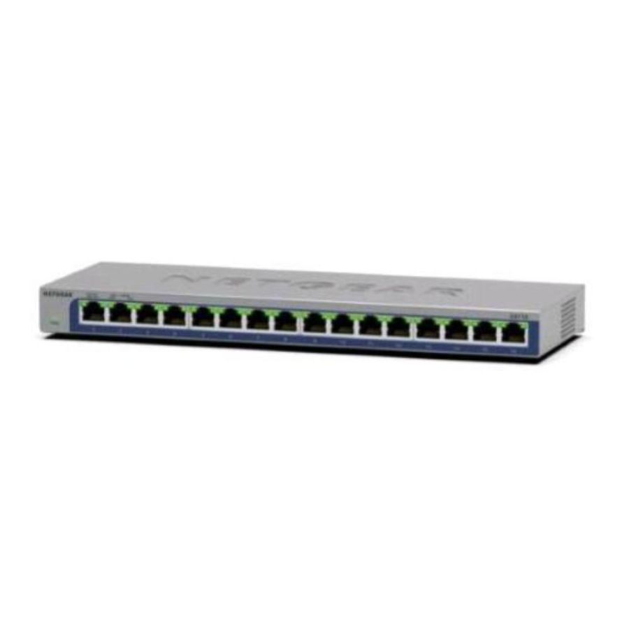 Netgear gs116 non gestito l2 gigabit ethernet (10/100/1000) nero