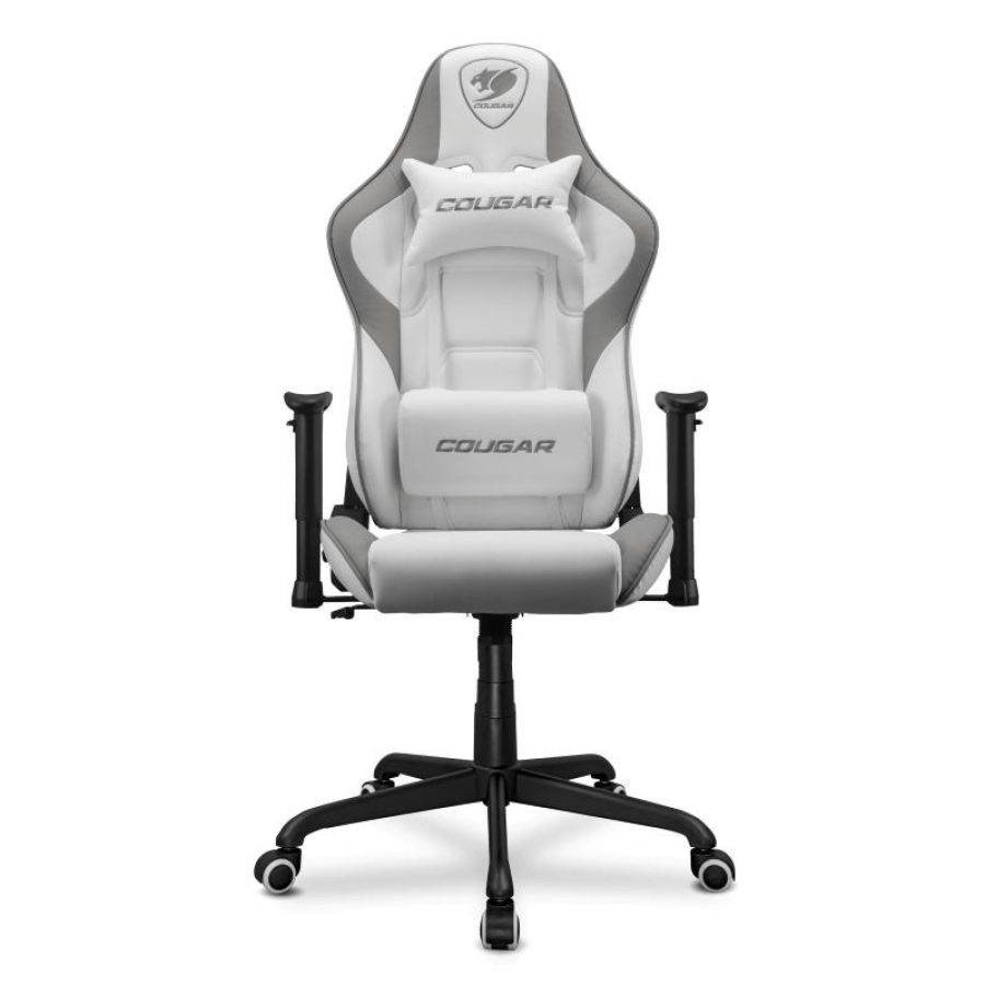 Cougar armor elite white gaming chair bianca