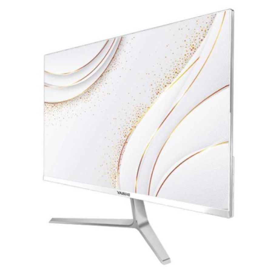 Yashi monitor 27 led ips 16:9 fhd 1ms 350 cdm, usb-c, vga/hdmi, multimediale, bianco