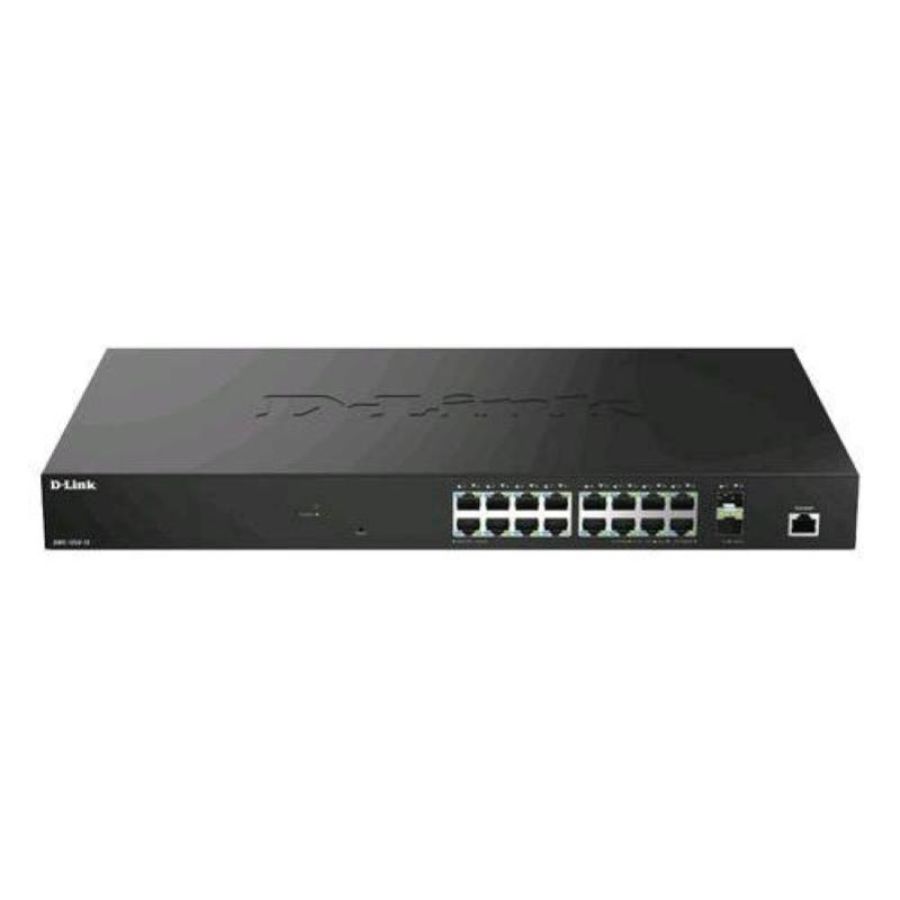 D-link dms-1250-18 switch di rete gestito l2+ 18 porte - 16 x 10/100/1000/2.5g + 2 x 10 gigabit sfp+ desktop