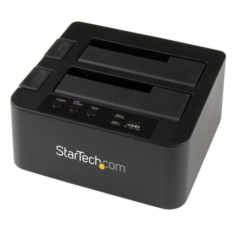 Startech.com docking station per hard disk a 2 slot - duplicatore standalone usb 3.0 (5 gbps)/esata per ssd/hdd sata iii