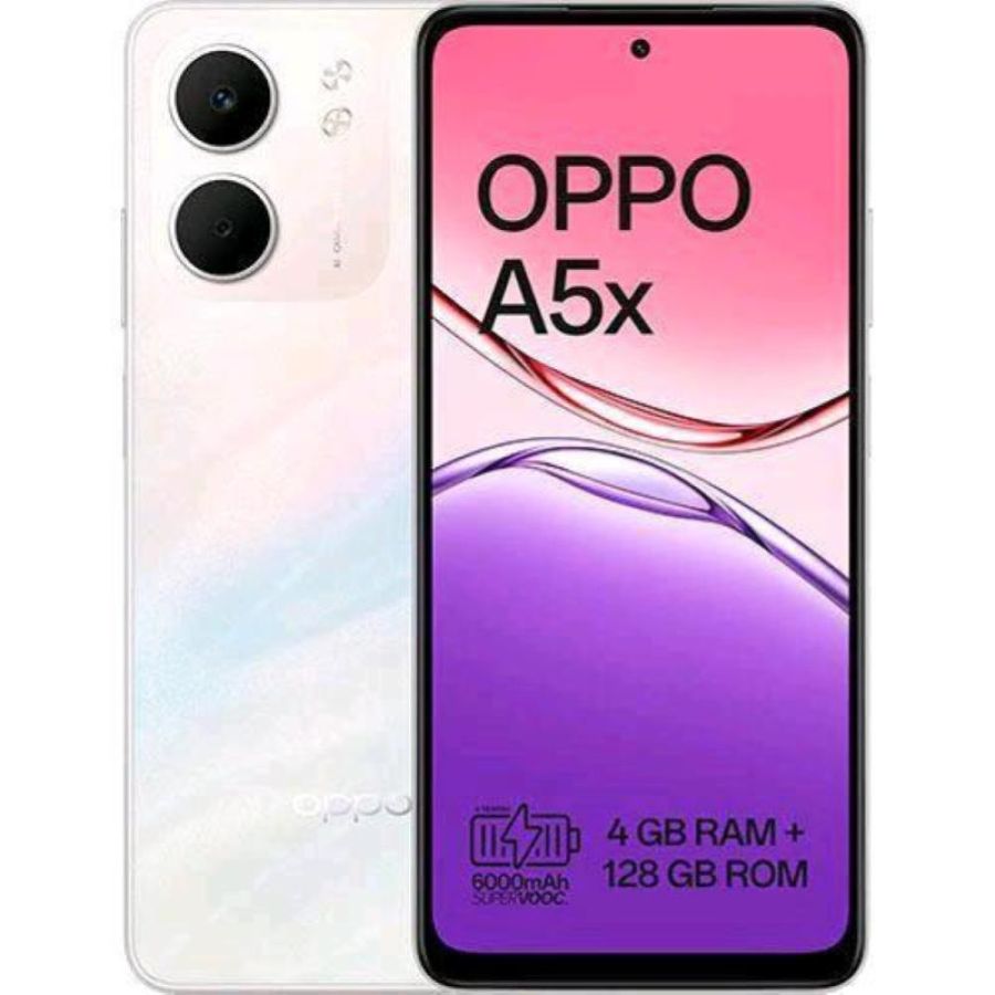 Oppo a5x dual sim 6.67 octa core 128gb ram 4gb 4g lte tim laser white