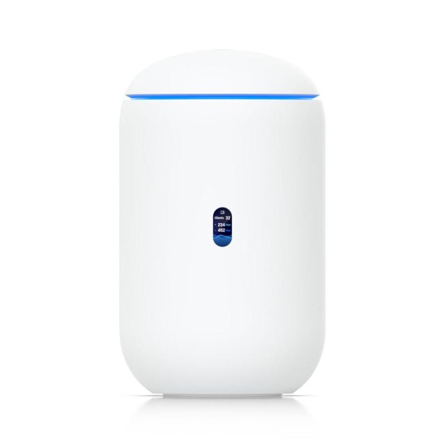 Ubiquiti dream 7 router wireless 2.5 gigabit ethernet tri-band (2,4 ghz/5 ghz/6 ghz) bianco