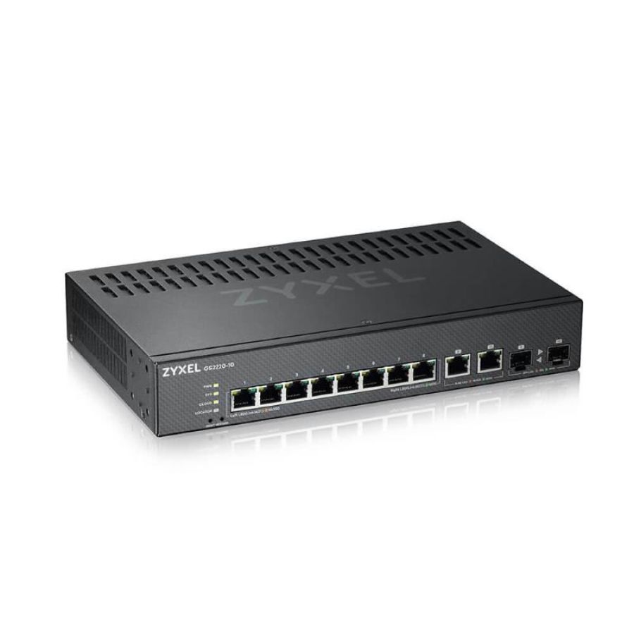 Switch 8p gigabit + 2p dual persona gigabit ipv6 nebula flex zyxel