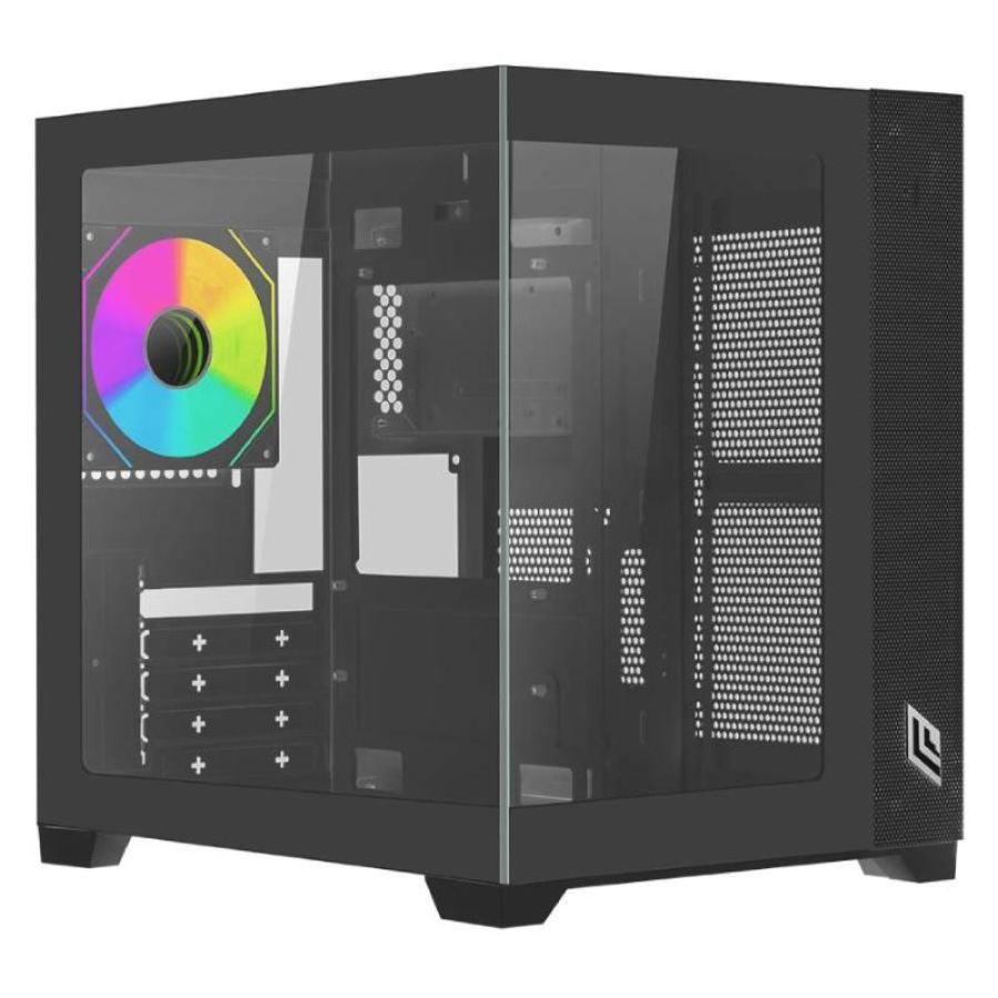 Noua case mid-tower nopsu vision mini bk micro atx vision zk100