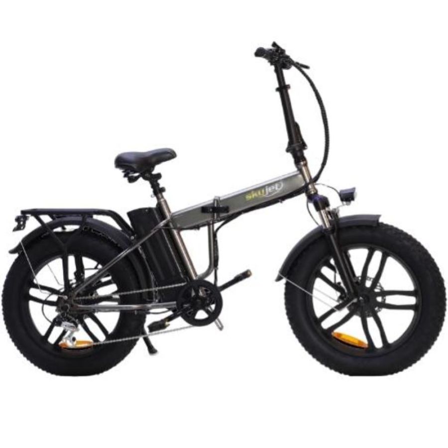 Bici elettrica con pedalata assistita fat bike skyjet 20 nitro pro - 250w - grigio