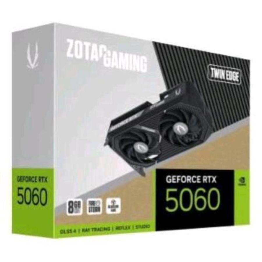 Zotac geforce rtx 5060 twin edge 8gb gddr7 dlss4 1*hdmi/3*displayport pci ex 5.0 16x