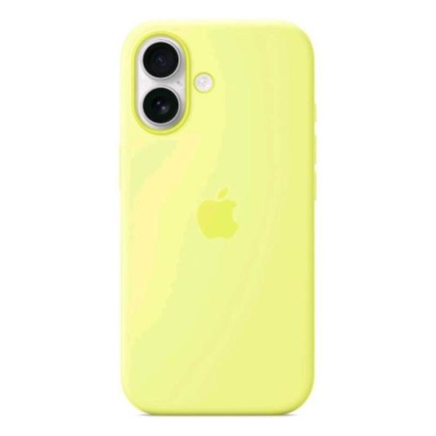 Apple iphone 17 custodia in silicone magsafe giallo neon