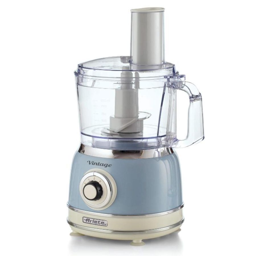 Ariete 1781/05 - robot da cucina multifunzione vintage (celeste) - 1.2 l - 2 veloc.+pulse