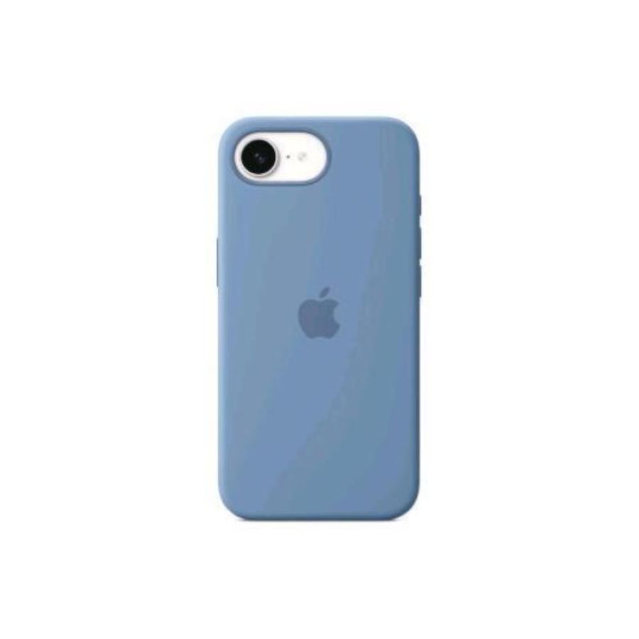 Apple iphone 16e silicon case cover in silicone winter blu