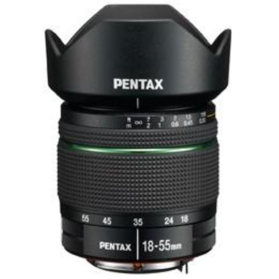 Pentax da 18-55mm f/3.5-5.6 al wr nero