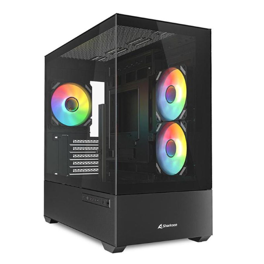 Sharkoon case mk6 rgb black micro- atx