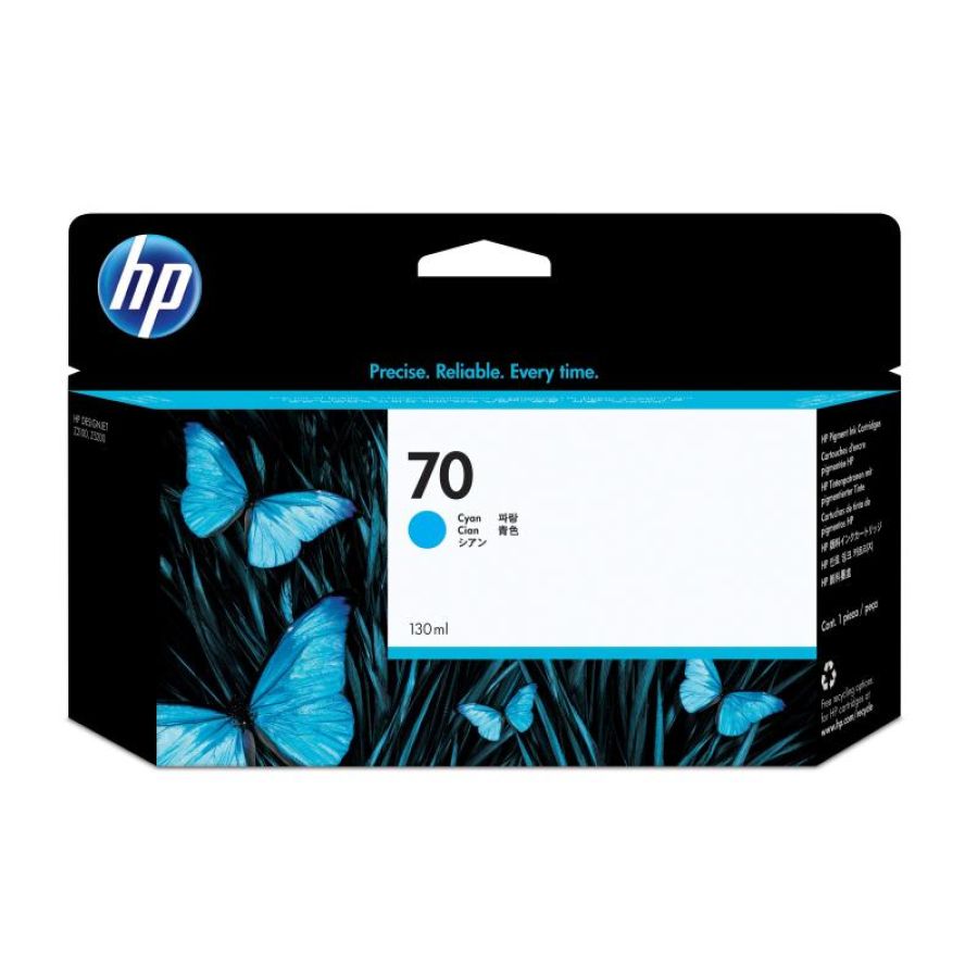 Hp cartuccia inchiostro ciano designjet 70 da 130 ml