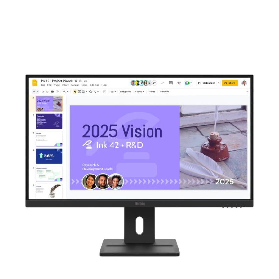 Monitor lenovo thinkvision e27q-40 64bdgat4eu 27qhd ips ag 16:9 blk 4ms 350cd/m2 3y mm 2xhdmi dp vesa tilt swivel pivot lift