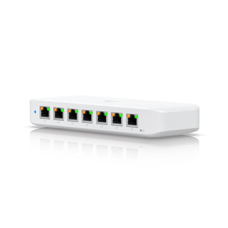 Switch unifi 8p poe ubiquiti usw-ultra-60w-eu l2 compatto 7p gbe poe+ 1p gbe -52w poe