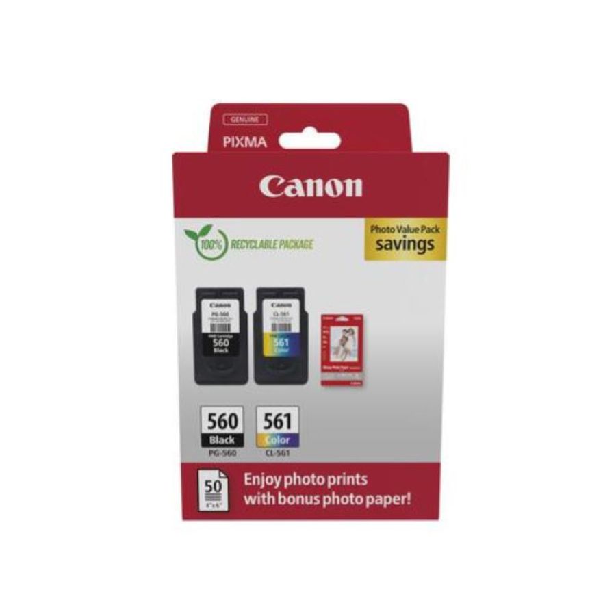 Canon cart ink multipack pg-560 / cl-561 (nero - ciano - magenta - giallo)