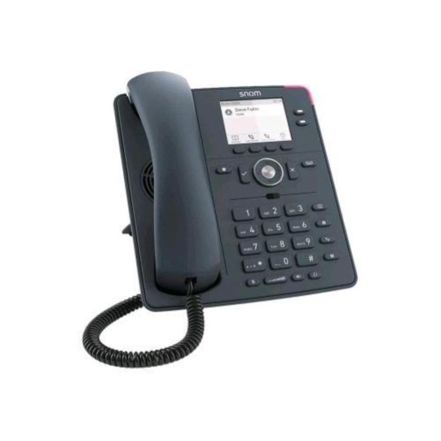Snom d150 sip telefono voip display grafico tft in scala grigi 2 tasti progr.blf 2 porte ethernet 1gbit/s poe ieee 802.3af class 1 ieee 802.3az nero