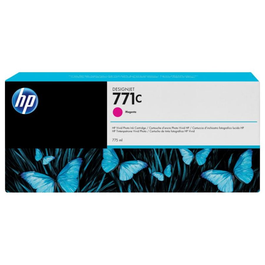 Hp cartuccia inchiostro magenta designjet 771c, 775 ml