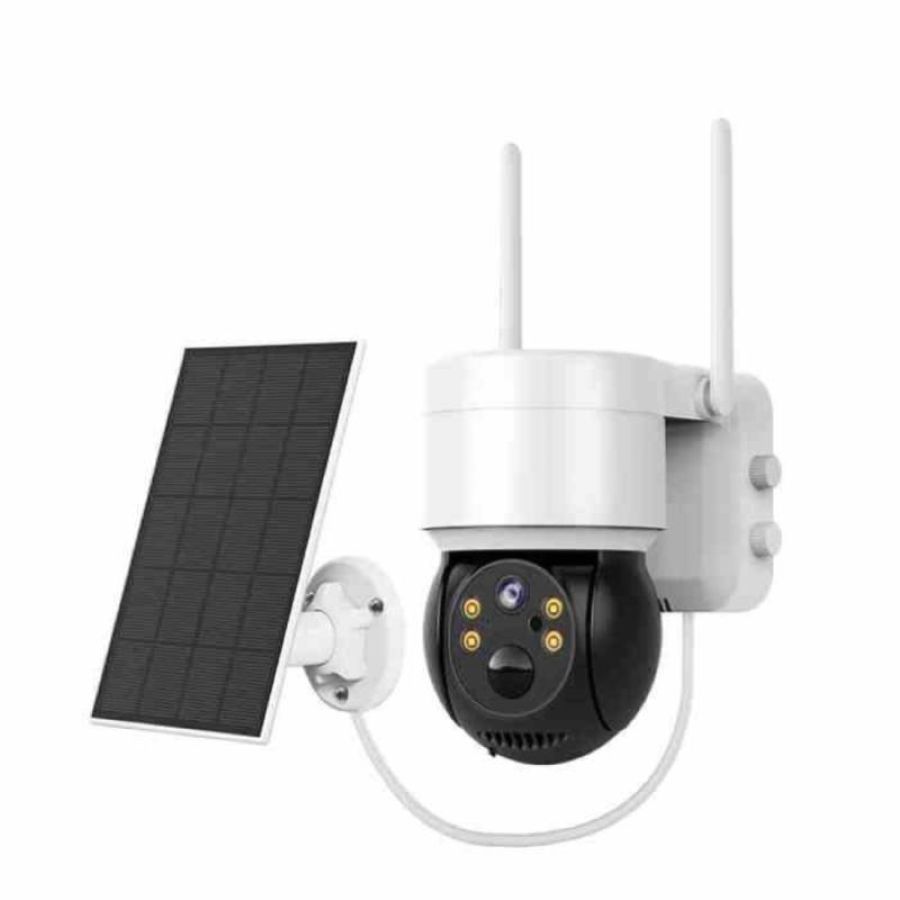Telecamera sorveglianza icsee con pannello solare ptz