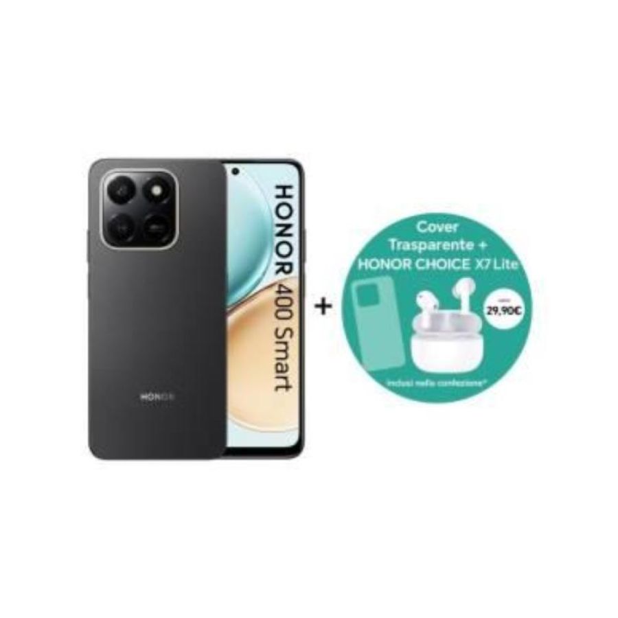 Honor 400 smart 8+256gb 6.7 4g velvet black ds ita + choice x7 lite