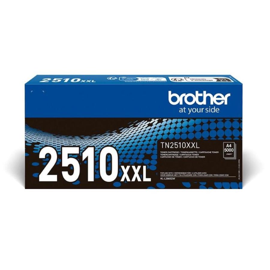 Brother tn2510xxl cartuccia toner 1 pz originale nero