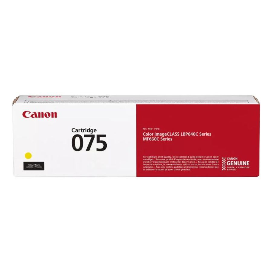 Canon 075 cartuccia toner 1 pz originale giallo