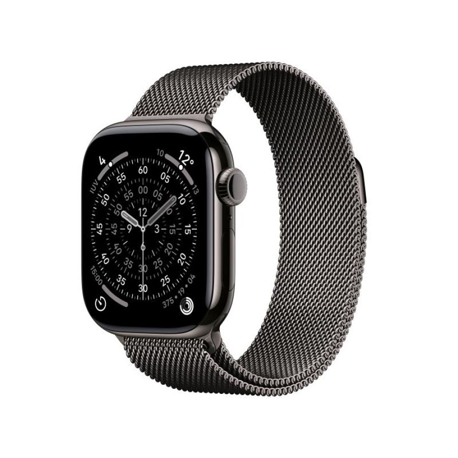 Aw s11 gps+cellular 42mm slate titanium case with slate milanese loop