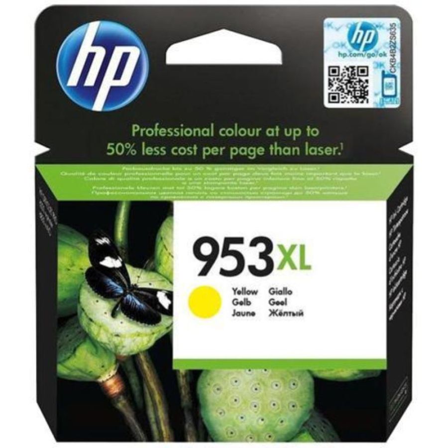Hp 953xl yellow (953xl) - cartuccia originale ad alta efficienza