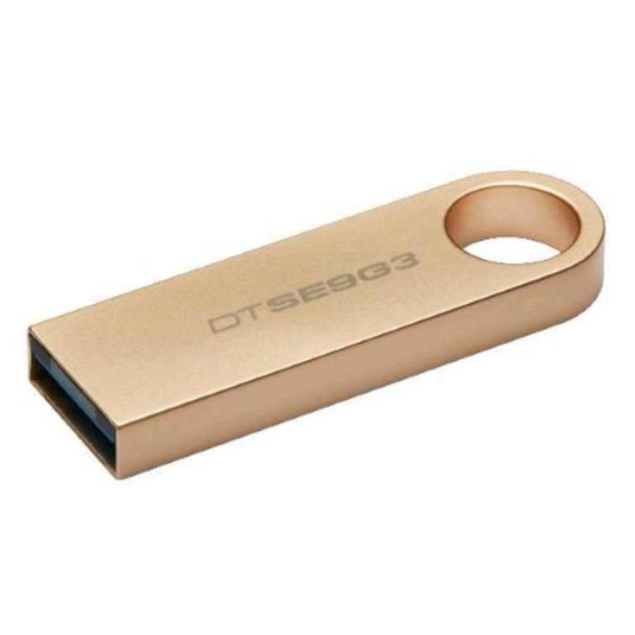 Kingston datatraveler se9 g3 512gb chiavetta usb-a 3.2 gen 1 lettura 220 mb/s scrittura 100 mb/s in metallo gold
