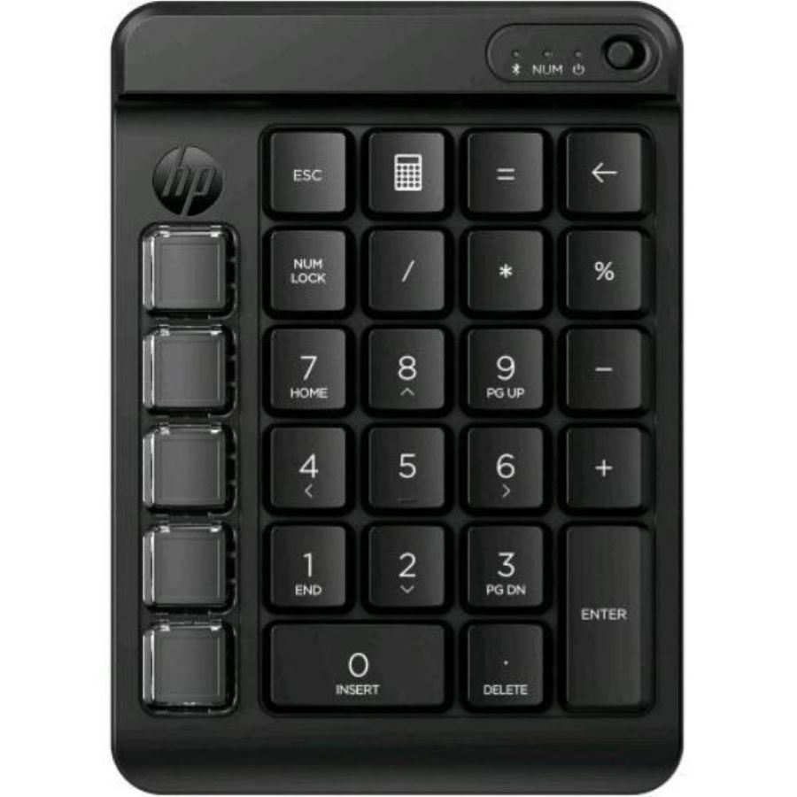 Hp 430 programmable wireless keypad tastierino mumerico 9 tasti programmabili bleutooth nero
