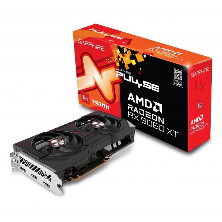 Scheda video radeon rx9060 xt amd pulse oc ddr6 8gb (11350-04-20g)