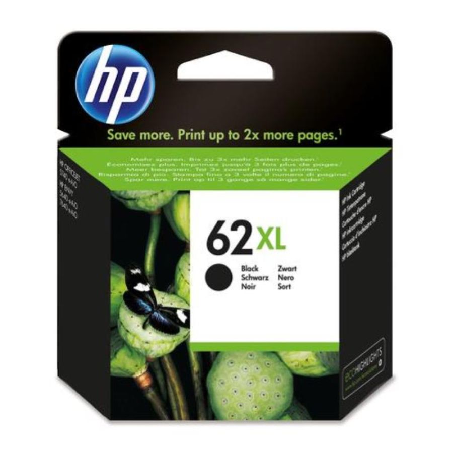 Hp cart ink nero 62xl 600pag ts