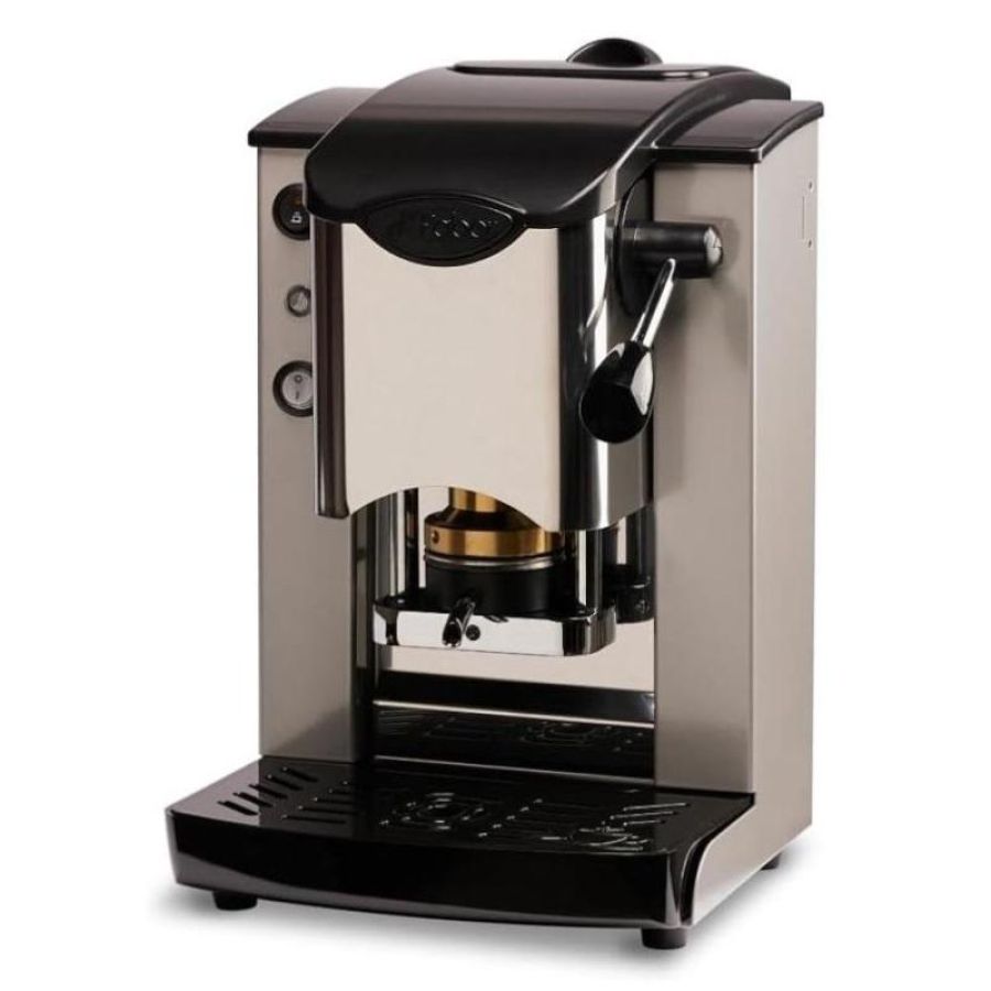 Macchina da caffe` a cialde plast slot inox grigio abs nero (sigrinbasott)