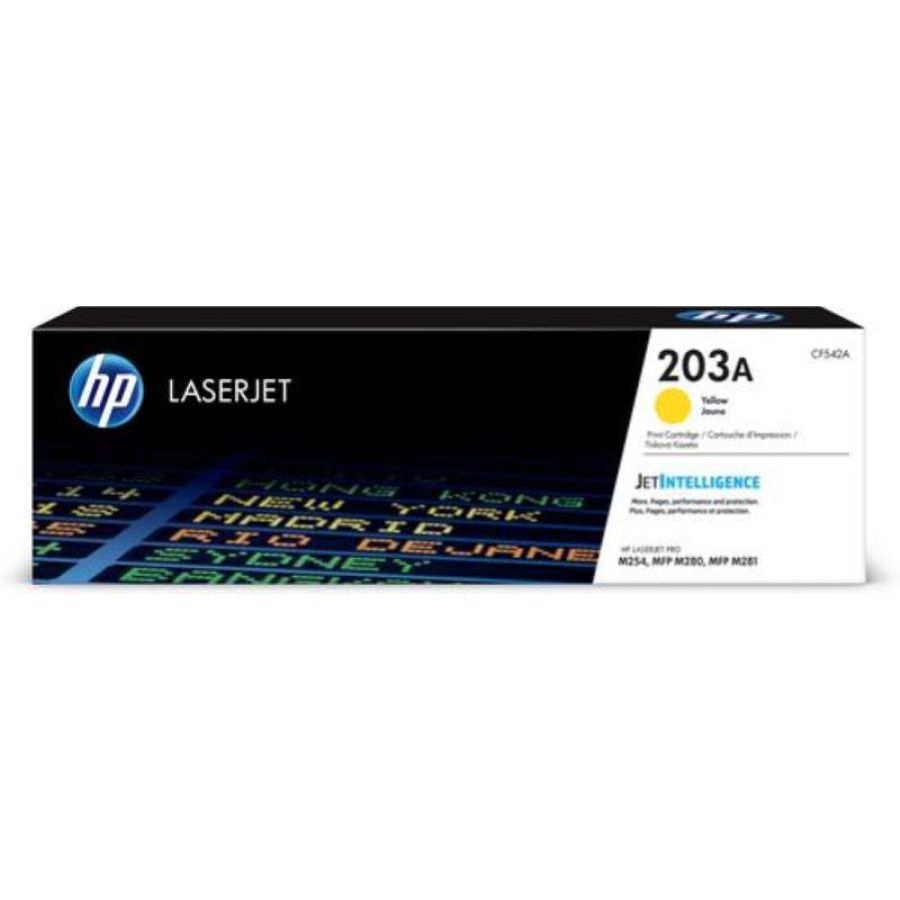 Hp toner giallo per lj m254/m280/m281 1300pag, 203a